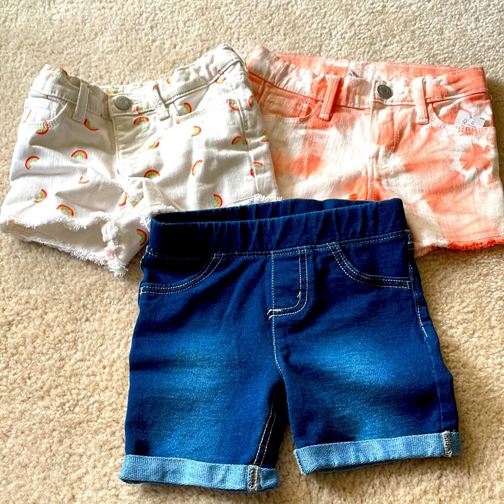 Toddler Girls Shorts (3T)-3 pack